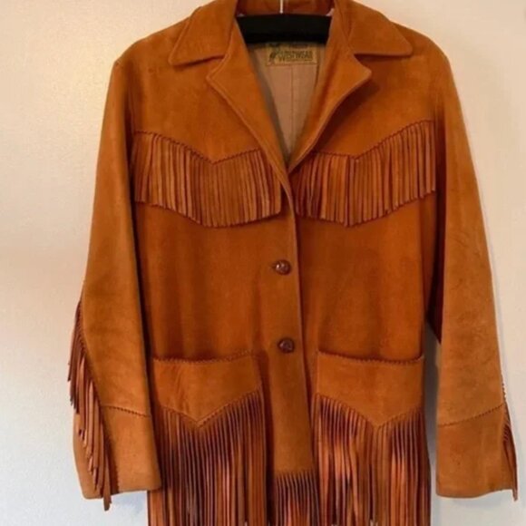 Vintage Western Fringe jacket DOEN for  BOHO exposure - Picture 5 of 10